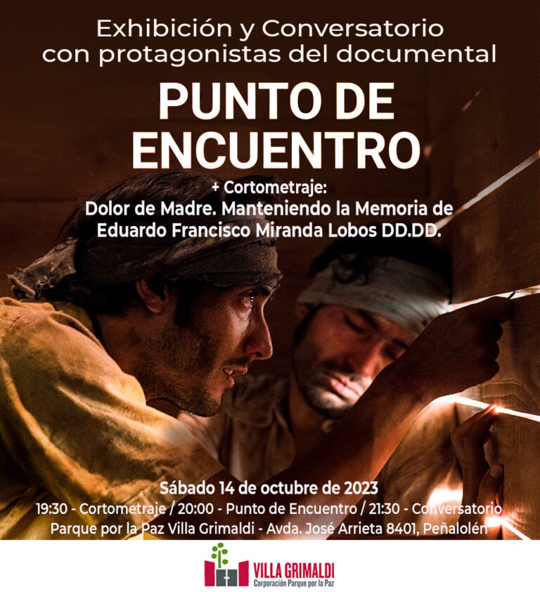 Películas «Punto de encuentro y «Dolor de Madre» se exhiben en Villa Grimaldi