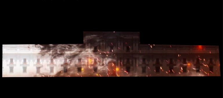 La Moneda se ilumina este 11 de septiembre