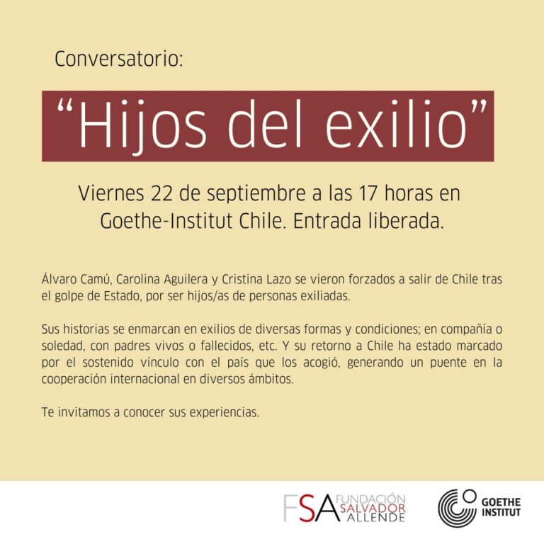 Conversatorio «hijos del exilio»